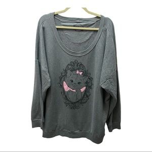 Disney Sweater for Women Pink  Cat Gray size 3